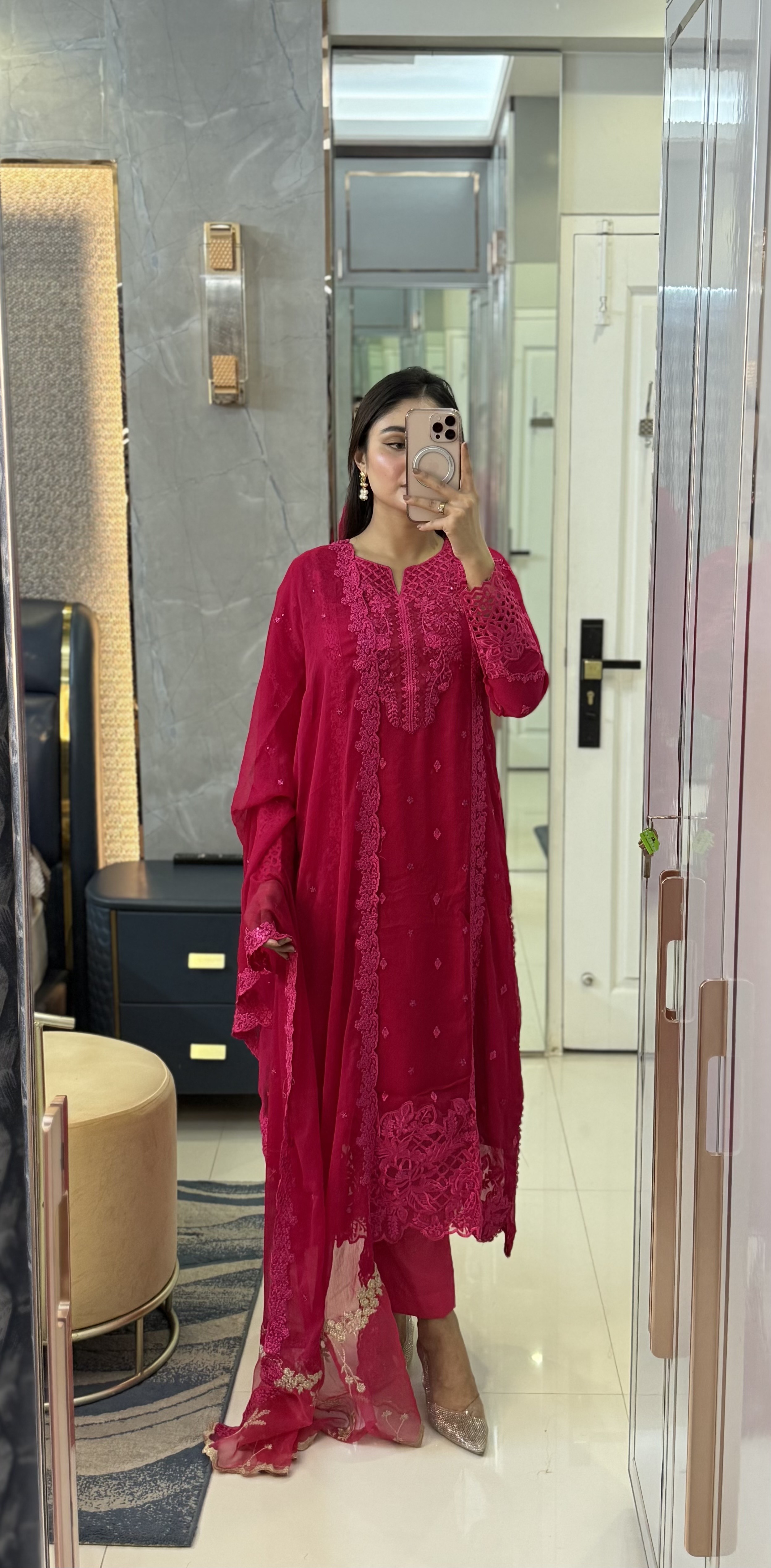 Deep Raspberry Color Dress Azure deep raspberry chiffon dress
